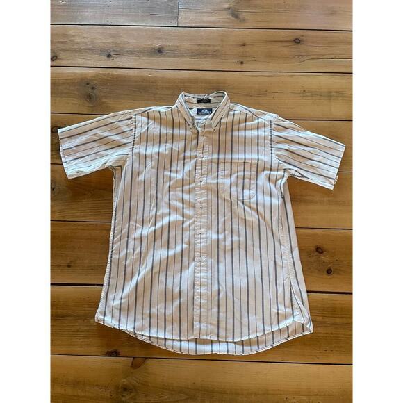 Strafford Men's Button Down Short Sleeve Collared Shirt. VTG? Size 16.5 USA - Picture 1 of 6